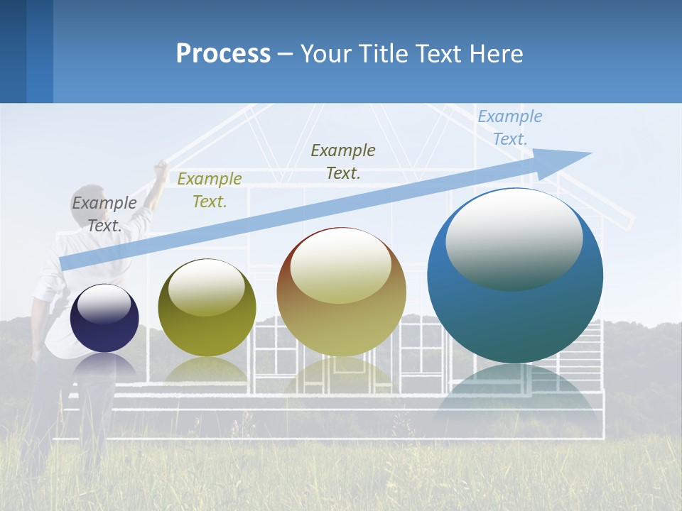 Cube Downtown Graphic PowerPoint Template