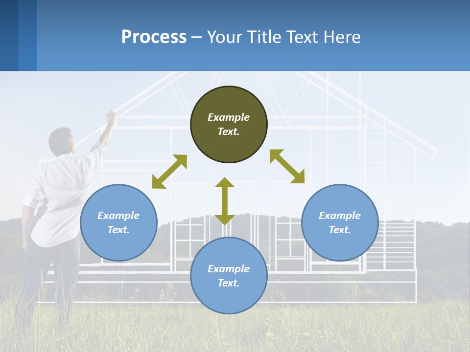 Cube Downtown Graphic PowerPoint Template
