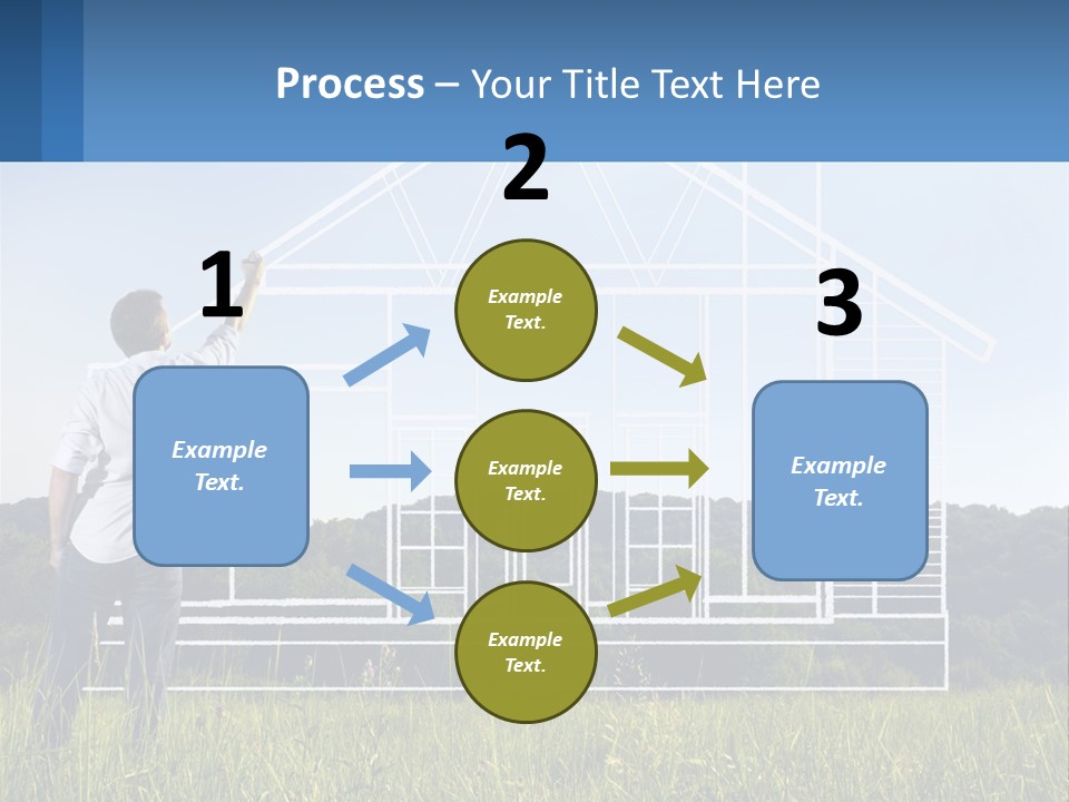 Cube Downtown Graphic PowerPoint Template