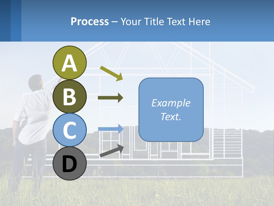 Cube Downtown Graphic PowerPoint Template
