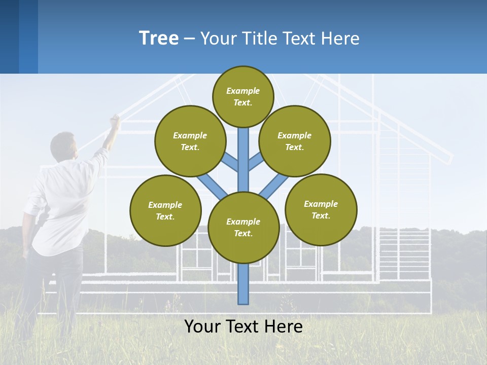 Cube Downtown Graphic PowerPoint Template
