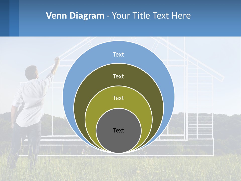 Cube Downtown Graphic PowerPoint Template