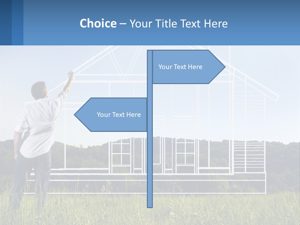 Cube Downtown Graphic PowerPoint Template
