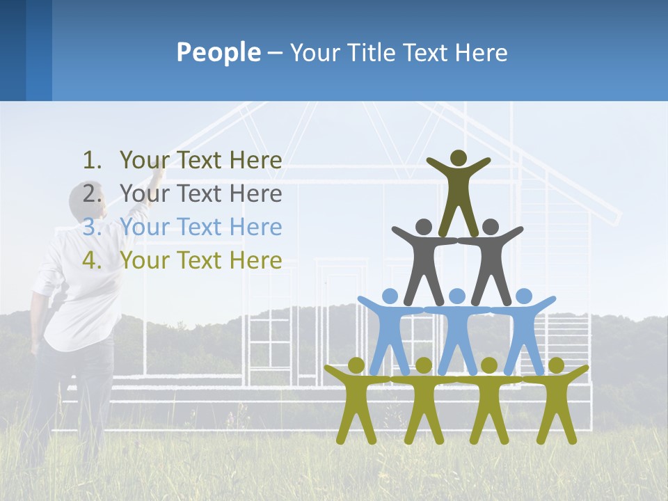 Cube Downtown Graphic PowerPoint Template