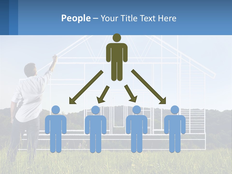 Cube Downtown Graphic PowerPoint Template