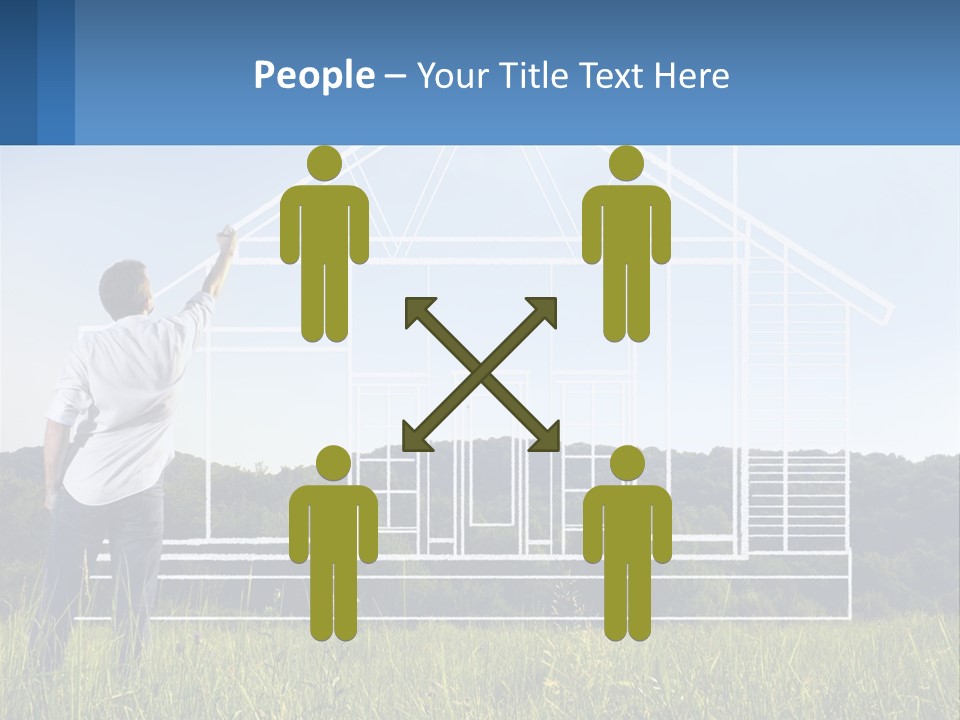 Cube Downtown Graphic PowerPoint Template