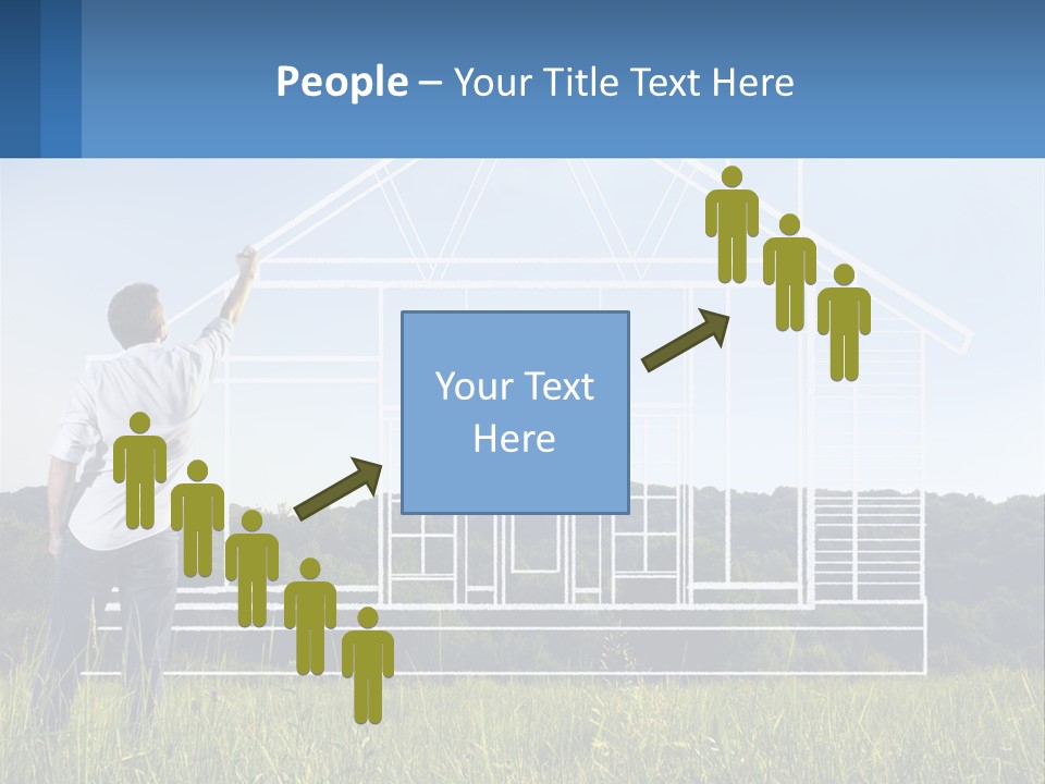 Cube Downtown Graphic PowerPoint Template