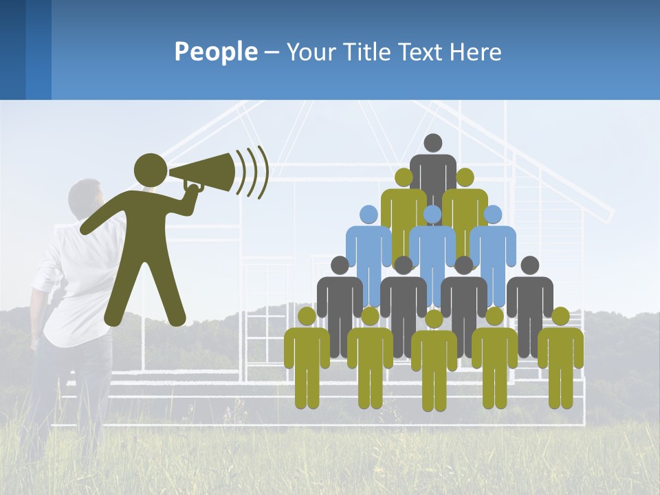 Cube Downtown Graphic PowerPoint Template