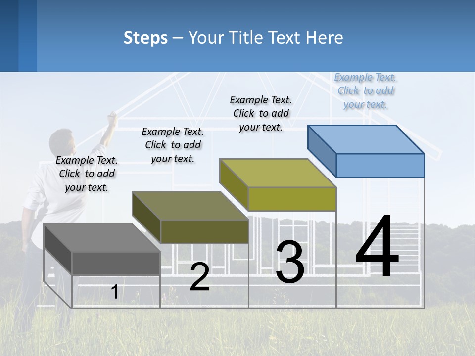 Cube Downtown Graphic PowerPoint Template
