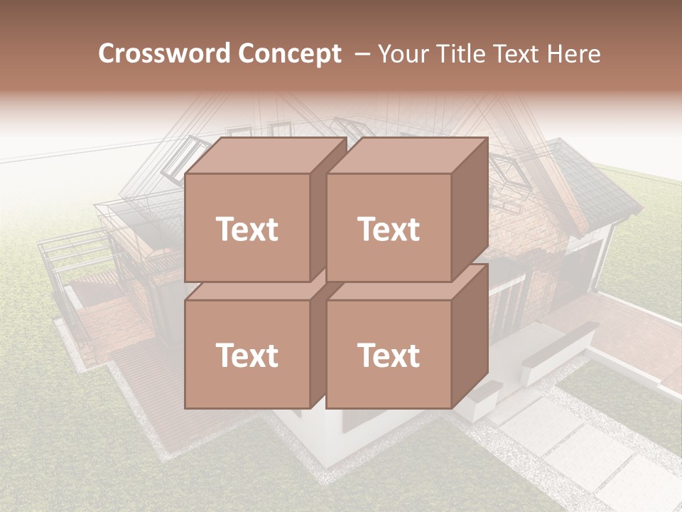 Abstract Construction Grey PowerPoint Template