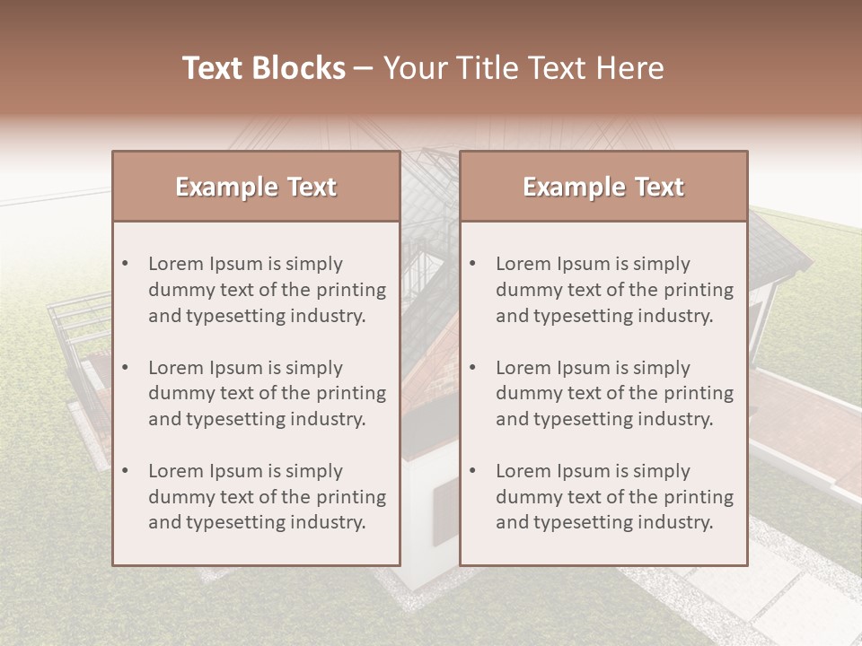Abstract Construction Grey PowerPoint Template