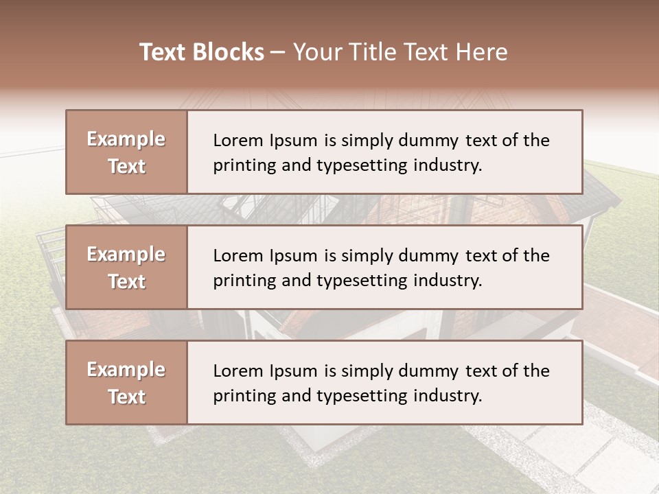 Abstract Construction Grey PowerPoint Template