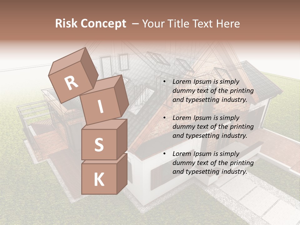 Abstract Construction Grey PowerPoint Template