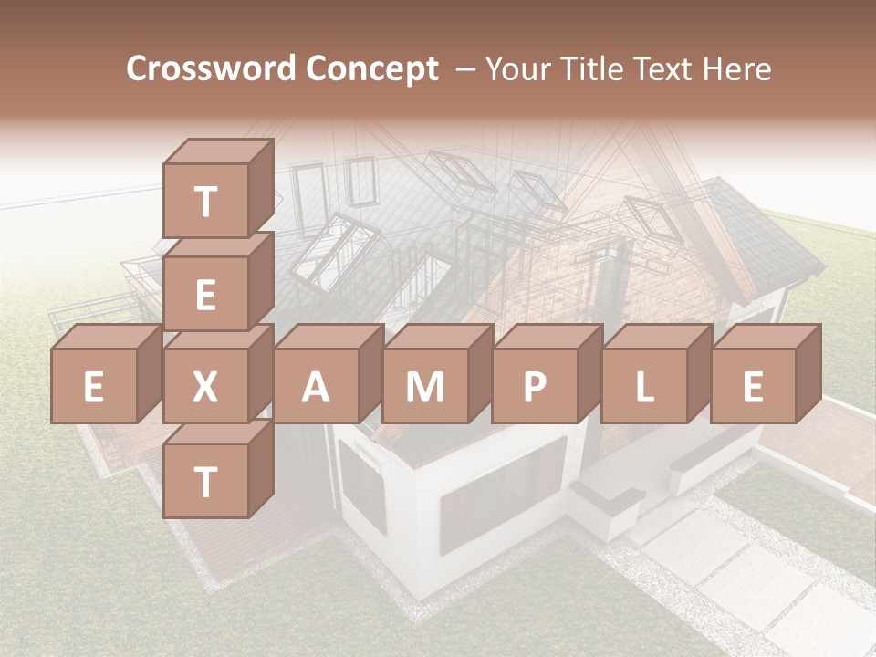 Abstract Construction Grey PowerPoint Template