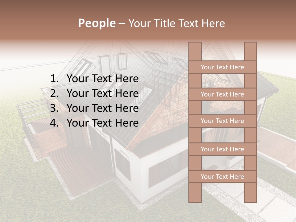 Abstract Construction Grey PowerPoint Template
