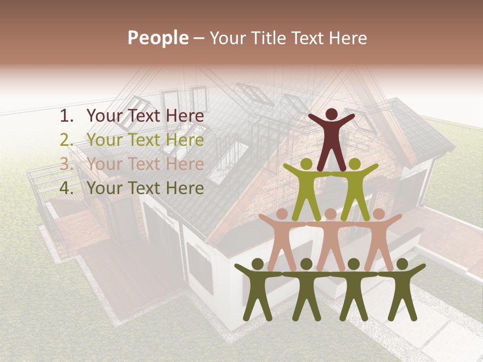 Abstract Construction Grey PowerPoint Template