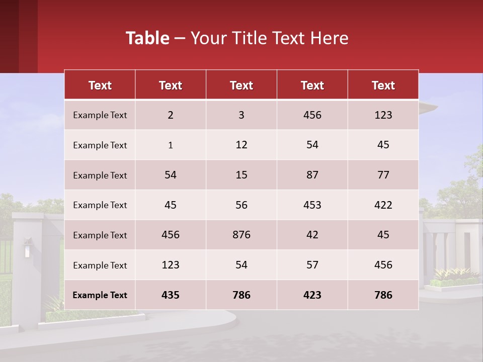 Background Tall Environment PowerPoint Template