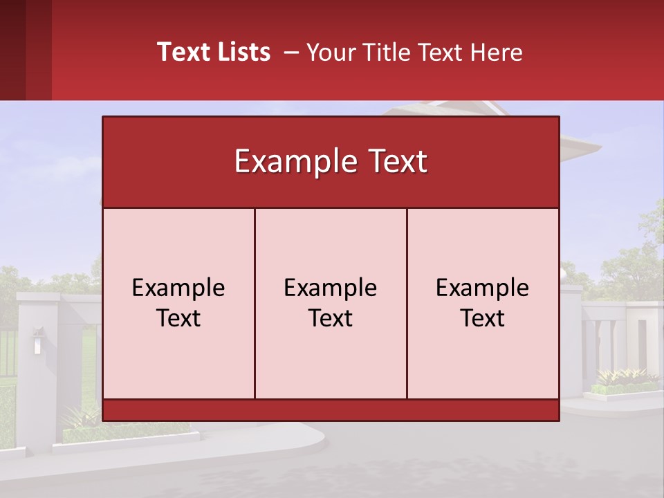 Background Tall Environment PowerPoint Template