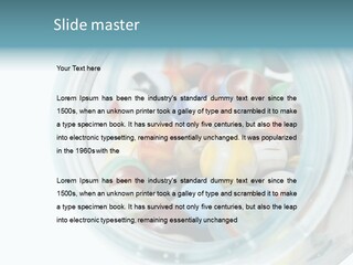 Skyscraper Graphic Grey PowerPoint Template