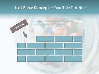 Skyscraper Graphic Grey PowerPoint Template