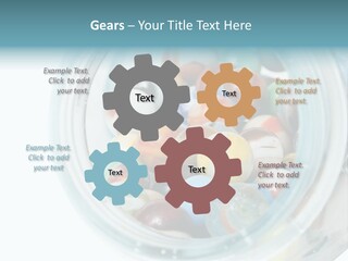 Skyscraper Graphic Grey PowerPoint Template