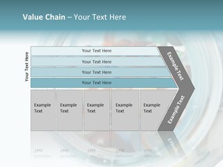 Skyscraper Graphic Grey PowerPoint Template