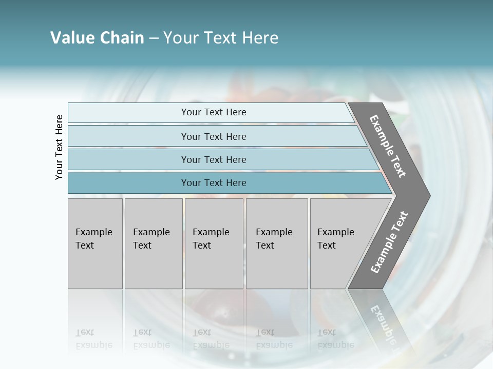 Skyscraper Graphic Grey PowerPoint Template