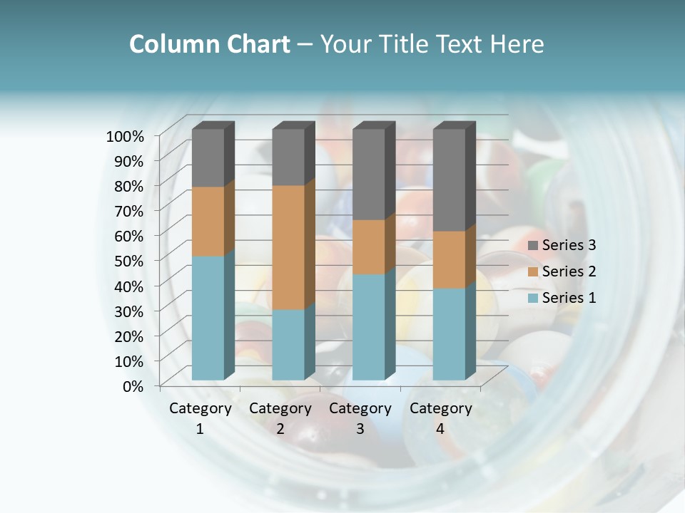 Skyscraper Graphic Grey PowerPoint Template