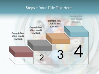 Skyscraper Graphic Grey PowerPoint Template
