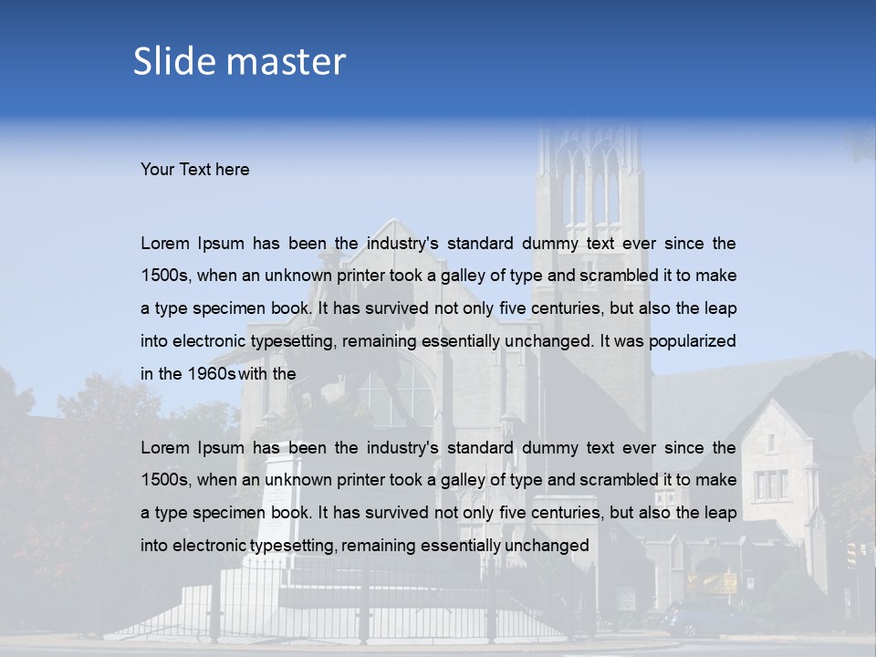 Abstract Architect Shape PowerPoint Template