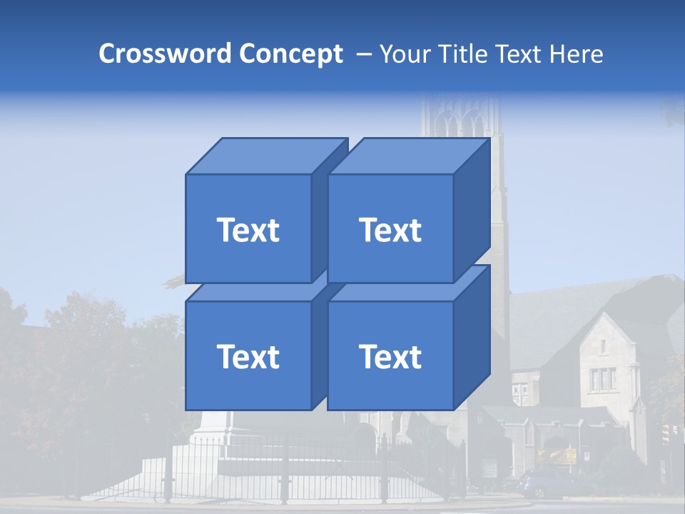 Abstract Architect Shape PowerPoint Template