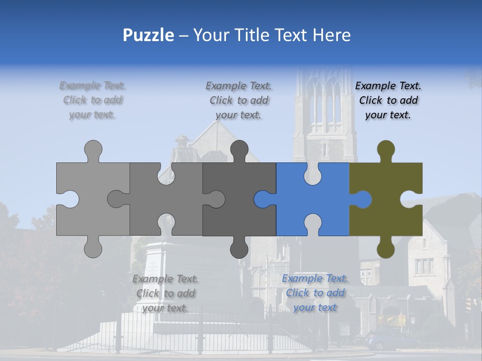 Abstract Architect Shape PowerPoint Template