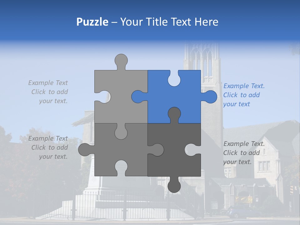 Abstract Architect Shape PowerPoint Template