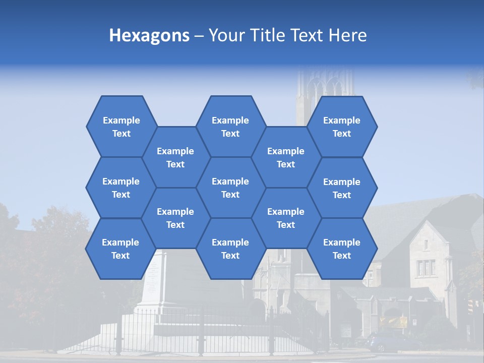 Abstract Architect Shape PowerPoint Template