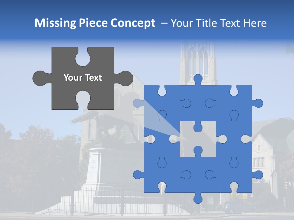 Abstract Architect Shape PowerPoint Template