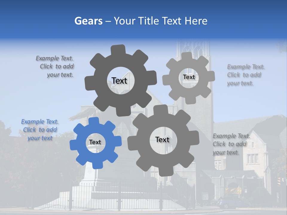 Abstract Architect Shape PowerPoint Template