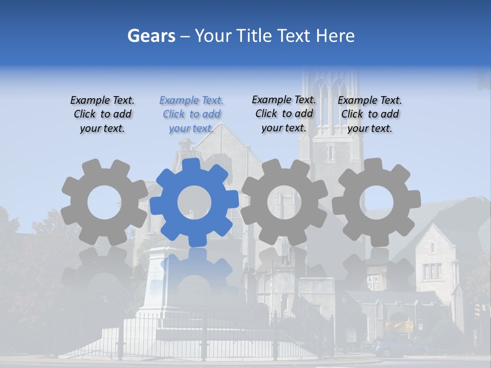 Abstract Architect Shape PowerPoint Template