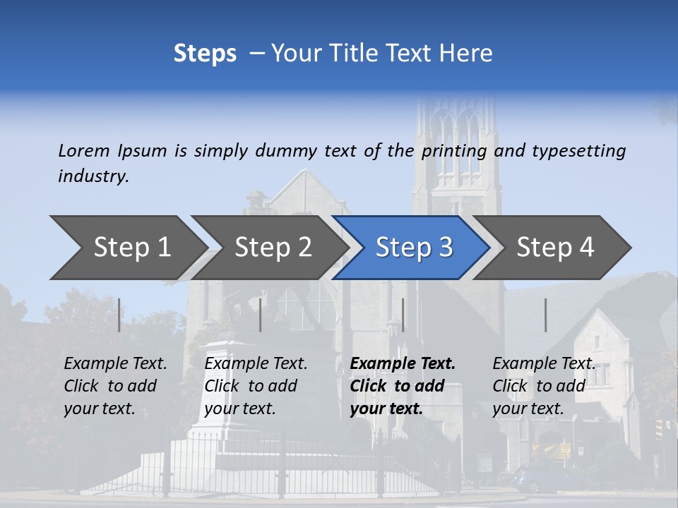 Abstract Architect Shape PowerPoint Template