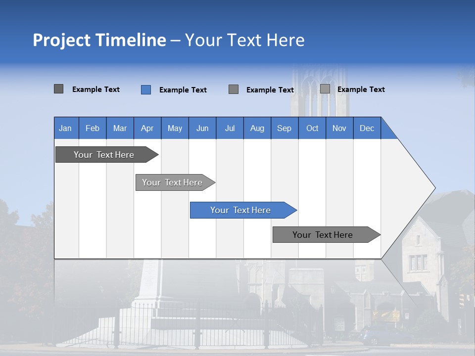Abstract Architect Shape PowerPoint Template