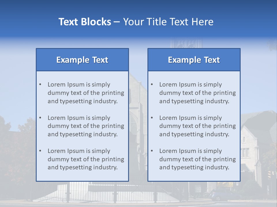 Abstract Architect Shape PowerPoint Template