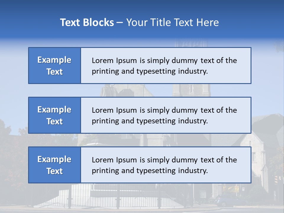 Abstract Architect Shape PowerPoint Template