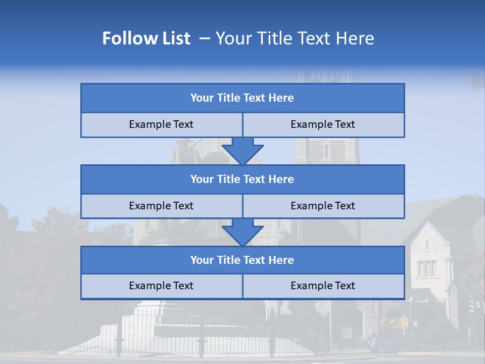 Abstract Architect Shape PowerPoint Template