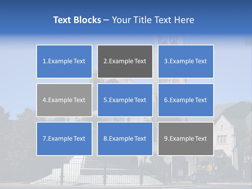 Abstract Architect Shape PowerPoint Template