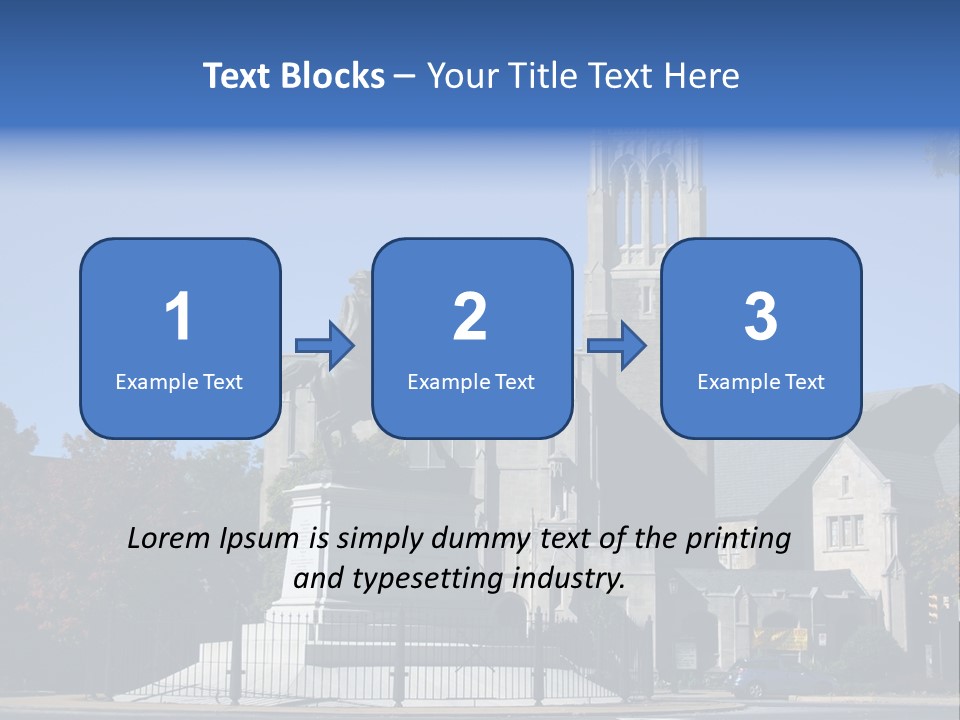 Abstract Architect Shape PowerPoint Template