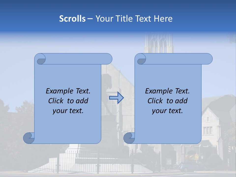 Abstract Architect Shape PowerPoint Template