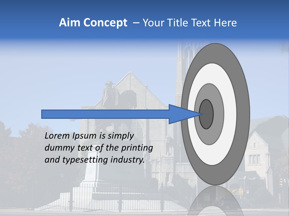 Abstract Architect Shape PowerPoint Template
