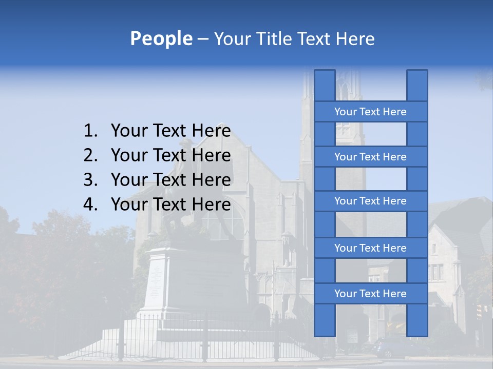 Abstract Architect Shape PowerPoint Template