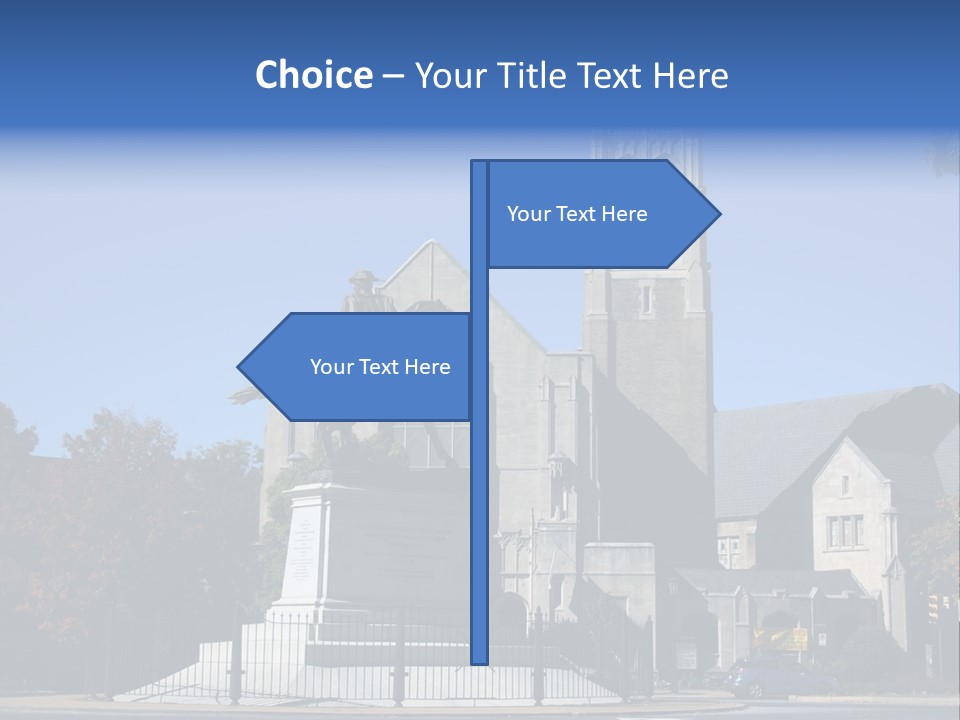 Abstract Architect Shape PowerPoint Template
