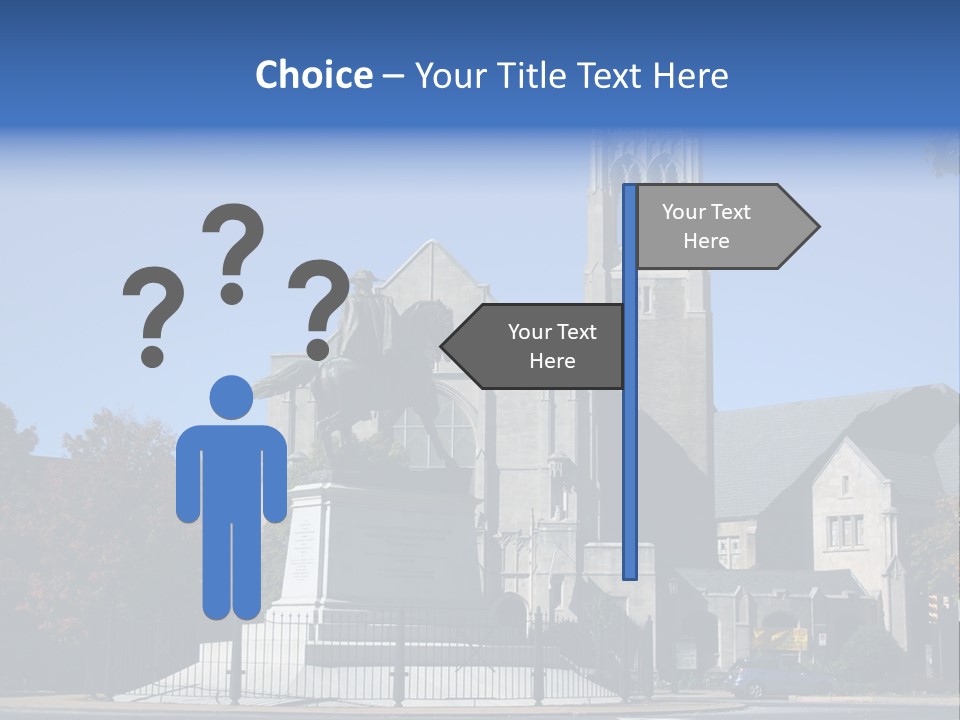 Abstract Architect Shape PowerPoint Template