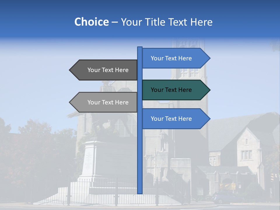 Abstract Architect Shape PowerPoint Template